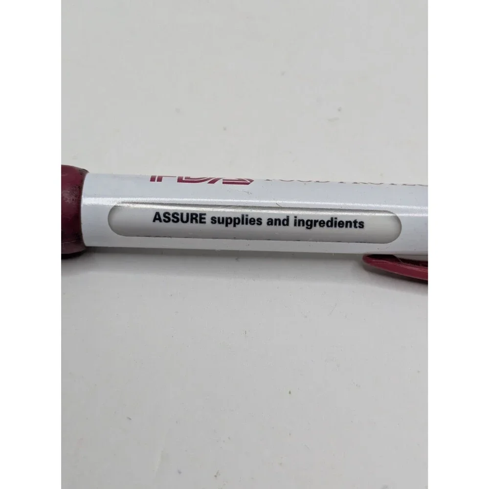 Vintage FDA Food Protection Rep Wide Body Message Black Pen USA Retractable
